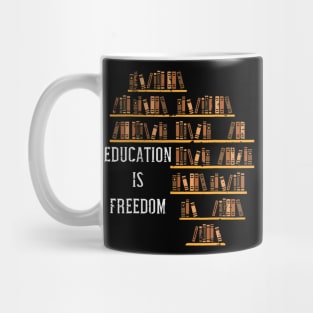 Africa Education Is Freedom Black History Teacher Mug